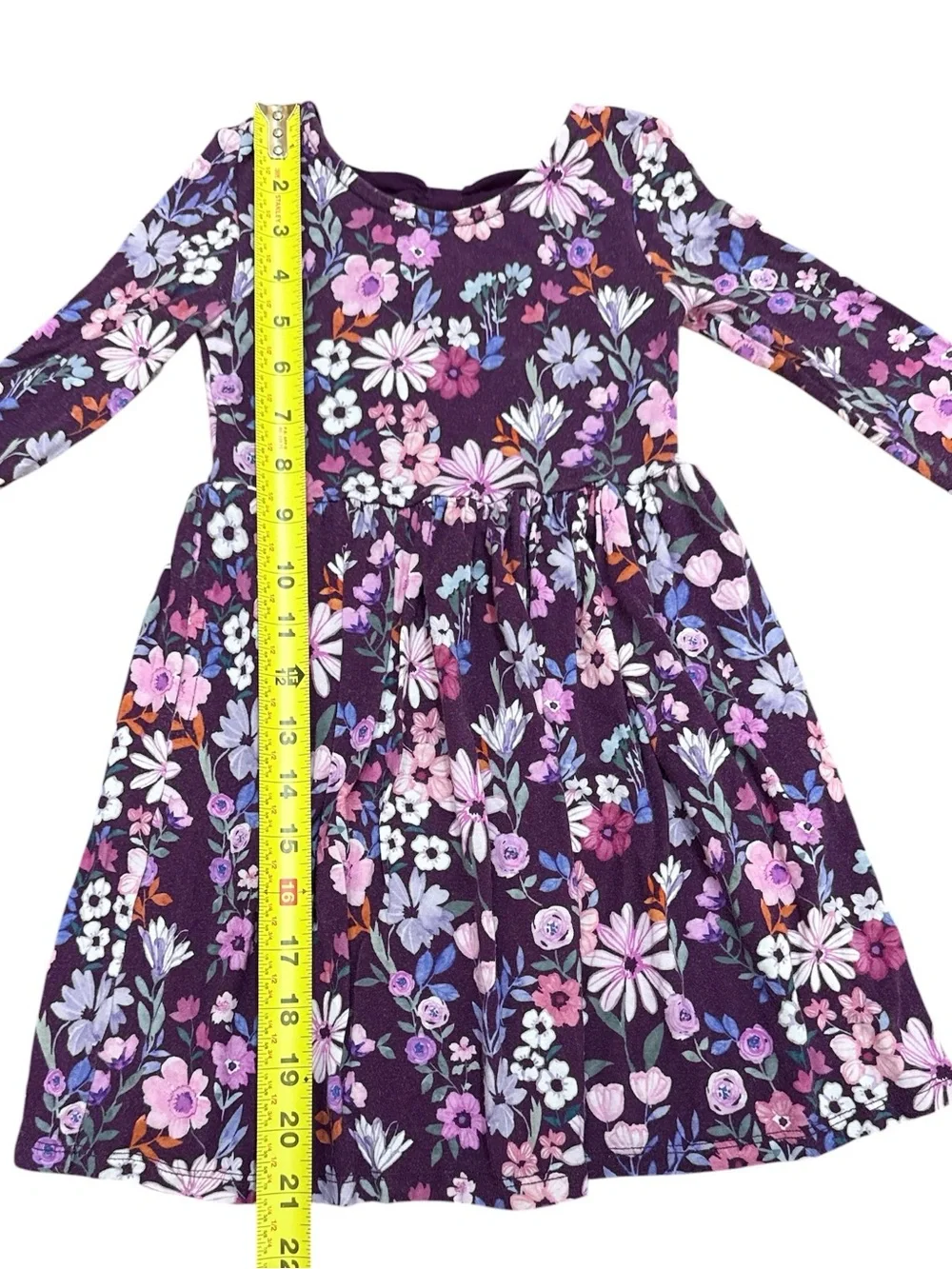 Little Sleepies Play Violet Meadow Long Sleeve Twirl Dress Girls Size 4T Floral